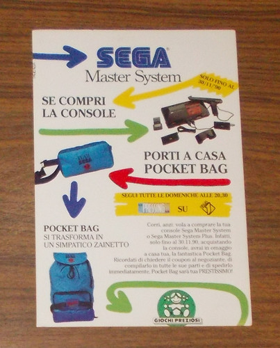 Seltene werbung sega master - seltene,